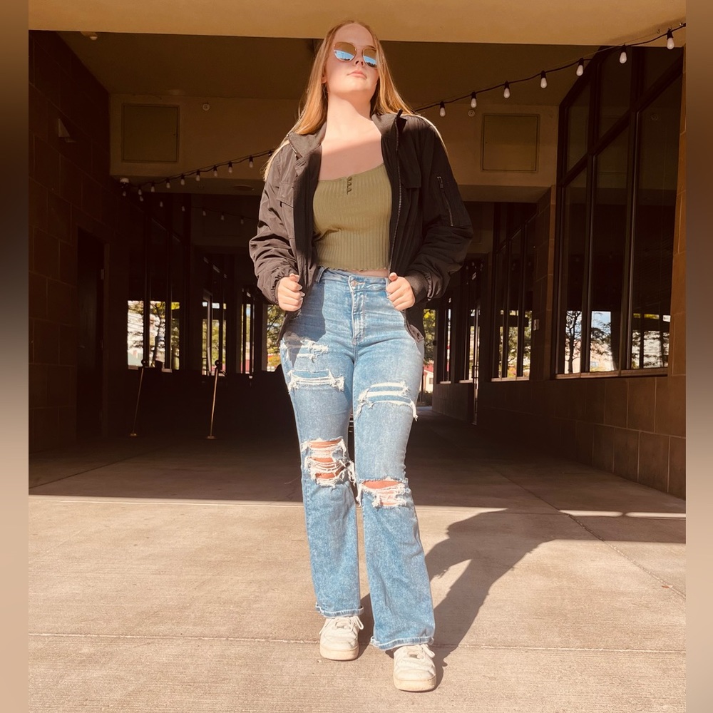 Express size small bomber jacket